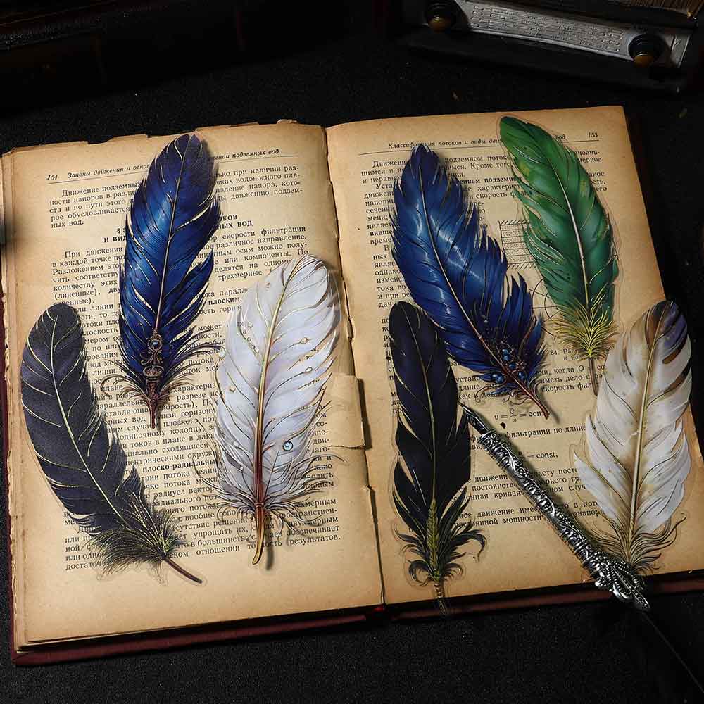 Bookmark-Feather-Sticker